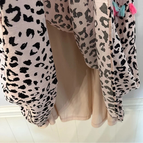 Savanna Jane Women's Stepping Ahead Leopard Neon Tassel Dress Size 2X GUC - Picture 6 of 11